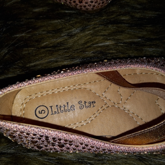 Little Star Toddlers Pink Rhinestone Carmen Shoes- 5 - Picture 10 of 10